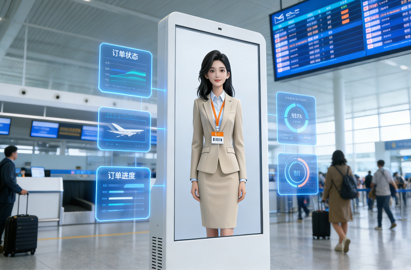 会说话能办事的AI数字人一体机，一台设备搞定智能服务