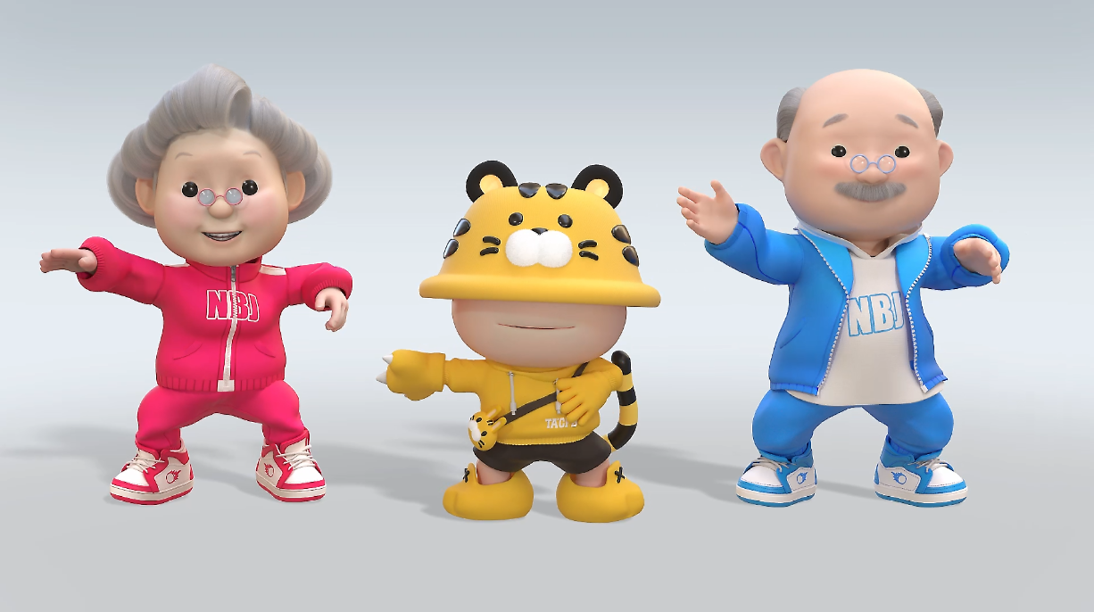 脑白金品牌虚拟IP“白老头&金色老太”